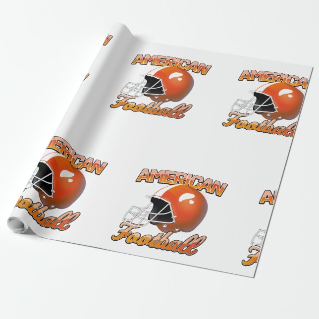 Papel De Presente logotipo do Futebol Americano (Desenrolado)