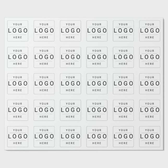 Papel De Presente Logotipo Personalizado (Aberto)
