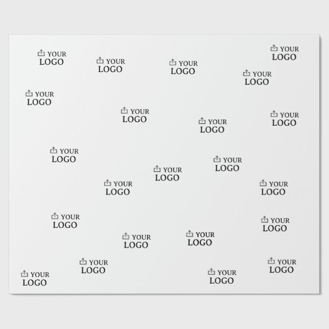 Papel De Presente Logotipo personalizado da empresa (Aberto)