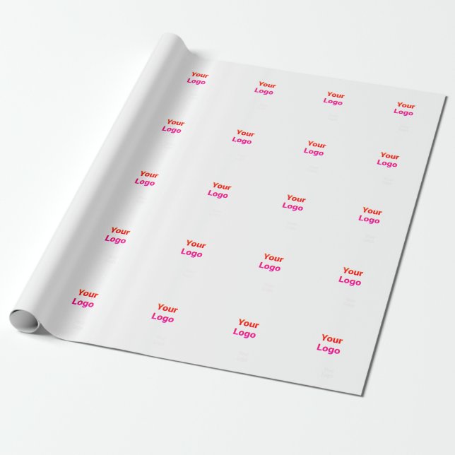 Papel De Presente Logotipo personalizado simples e elegante aqui cl  (Desenrolado)
