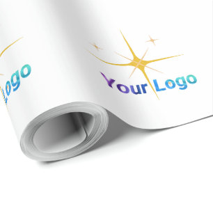 Papel De Presente Logotipo personalizado simples e elegante aqui cl 