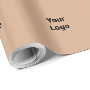 Papel De Presente Logotipo personalizado simples e elegante aqui emp