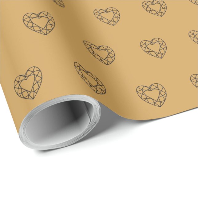Papel De Presente Logotipo Sørina Jewelry Dourado (Ponta do rolo)