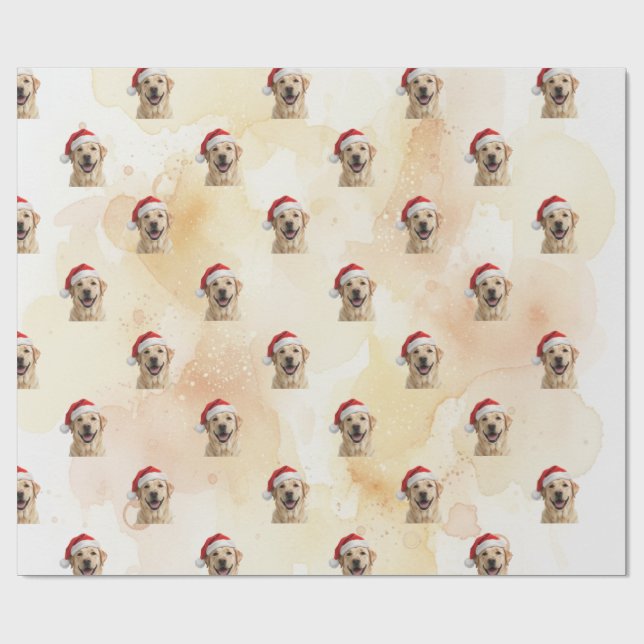 Papel De Presente LoiraRetriever Dourado 1 (Aberto)