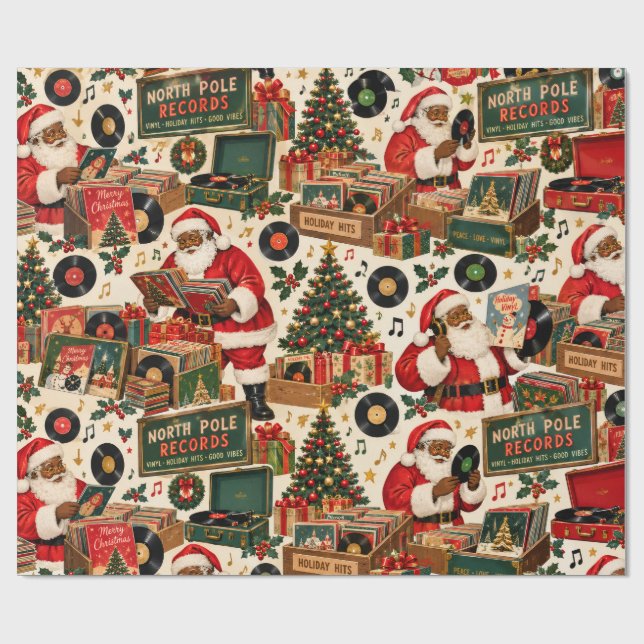 Papel De Presente Loja de Discos do Papai Noel (Aberto)