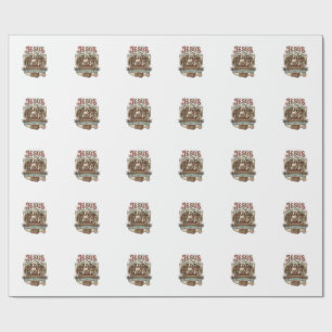 Papel De Presente Loja Jesus Geral Etiqueta Loja Jesus Geral Fé Cris