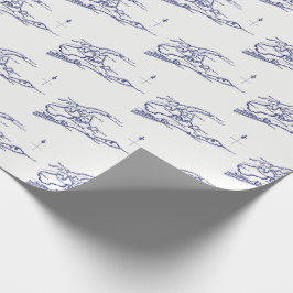 Papel De Presente Long Island The Hamptons Map VC