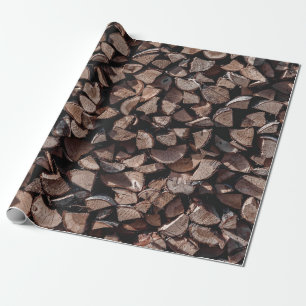 Papel De Presente Lote de madeira de fogo