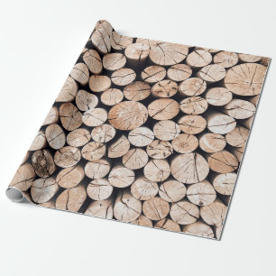 Papel De Presente Lote de madeira marrom