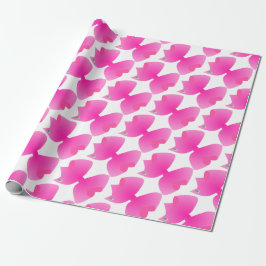 Papel De Presente Lotes de arcos cor-de-rosa bonito grandes -