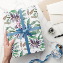 Papel De Presente Lótus Abstrato congelado