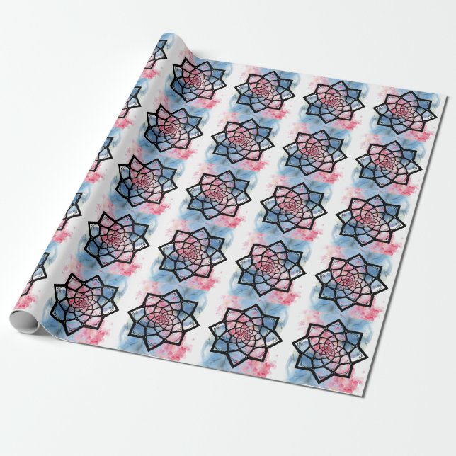 Papel De Presente Lotus Mandala (Desenrolado)