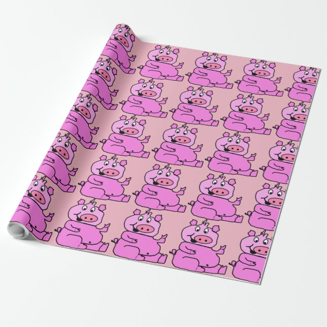Papel De Presente Louca Senhora dos Porcos (Desenrolado)