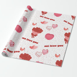 Papel De Presente love and hearts