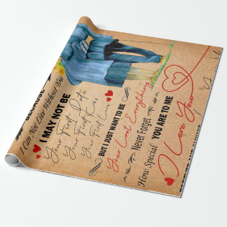 Papel De Presente Love Husband | Carta Ao Meu Marido Eu Te Amo