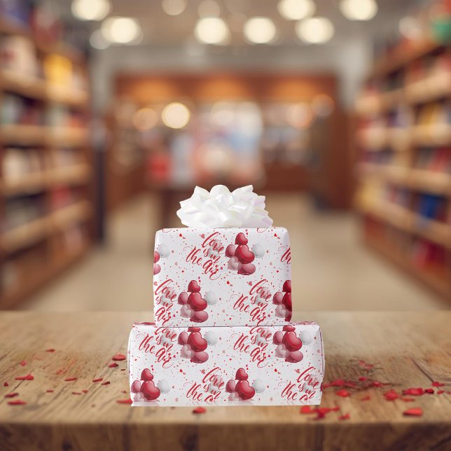 Papel De Presente Love Is In The Air Wrapping Paper (Criador carregado)