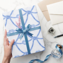 Papel De Presente Love Knows Blue Rope Wraptor Paper