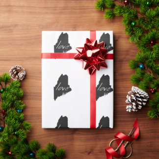 Papel De Presente Love Maine