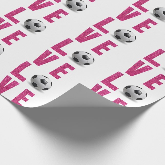 Papel De Presente Love Soccer (Ponta)