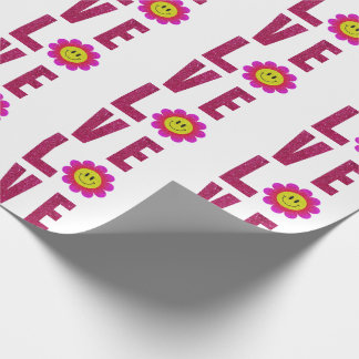 Papel De Presente Love Sunflower