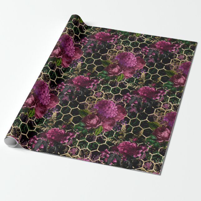 Papel De Presente Lovely Bee Series Design 20 (Desenrolado)