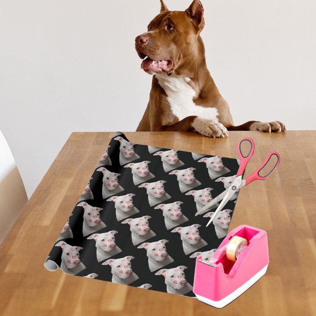 Papel De Presente Lover Pitbull Personalizado (Criador carregado)