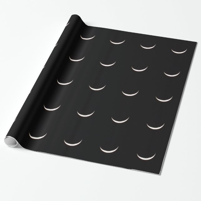 Papel De Presente Lua crescente do inverno (Desenrolado)