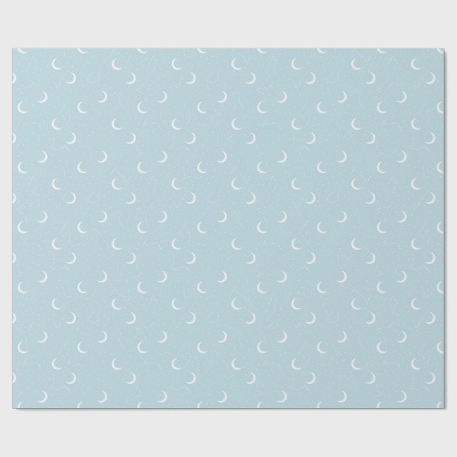 Papel De Presente Lua e Constelações  (Aberto)
