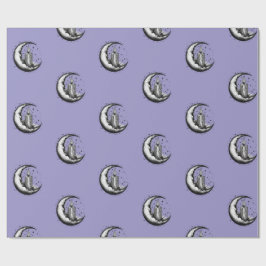 Papel De Presente Lua Iluminada por Velas