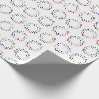 Papel De Presente Luas do Orgulho Crescente e Corações Pretos