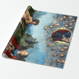 Papel De Presente Lucas Cranach, o Cristo Mais Velho e a Virgem