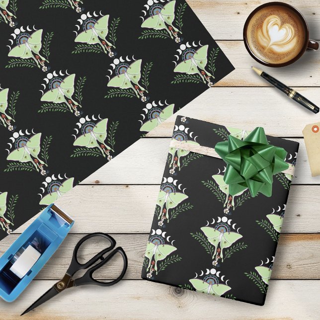 Papel De Presente Luna Moth (Criador carregado)