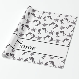 Papel De Presente Lutadores brancos conhecidos personalizados