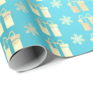 Papel De Presente Lux do presente do presente de Natal de BeachGold