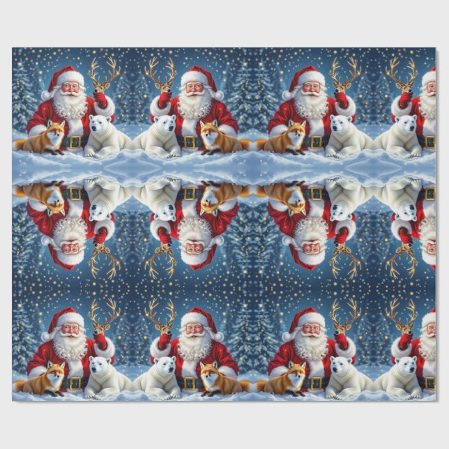 Papel De Presente luxury christmas gift Wrapping Paper (Aberto)