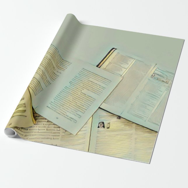 Papel De Presente Luxury gifts for book lovers (Desenrolado)