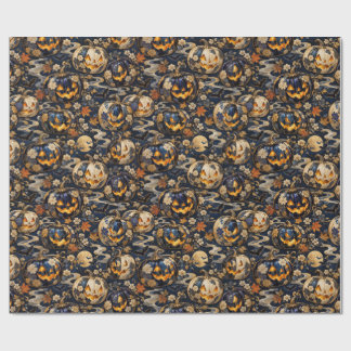 Papel De Presente Luxury Japanese Halloween Pumpkin Wrapping Paper