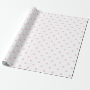 Papel De Presente Luz - bolinhas cor-de-rosa no grande espaço branc