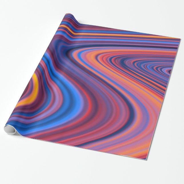 Papel De Presente Luz de trânsito louca à noite (Desenrolado)