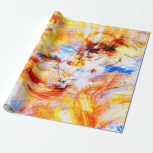 Papel De Presente Luz do sol. Arte brilhante de multicores abstrato