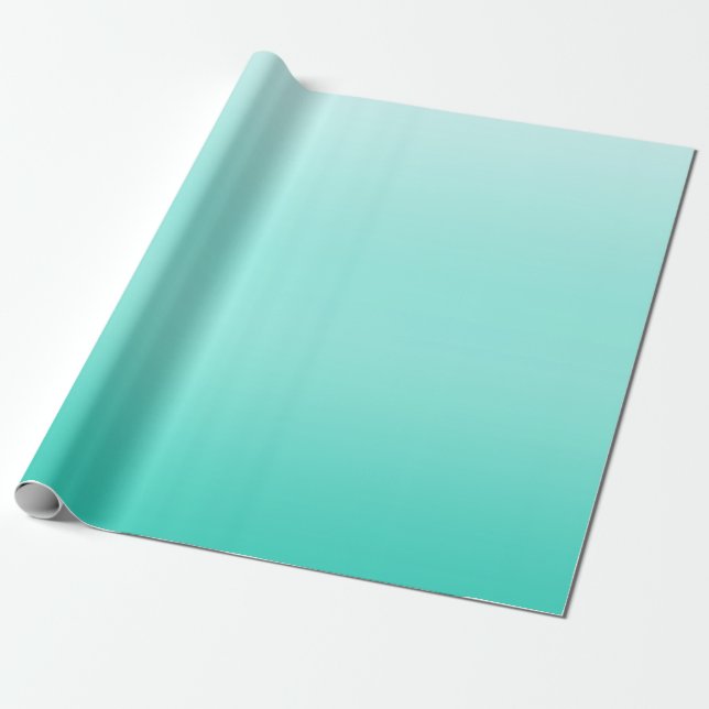 Papel De Presente luz verde-azulada fresca níveis graduados (Desenrolado)