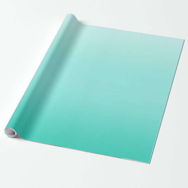 Papel De Presente luz verde-azulada fresca níveis graduados (Desenrolado)