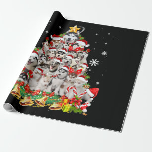 Papel De Presente Luzes de árvore de natal siberiana Natal