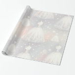 Papel De Presente Luzes de pastel de chá de panela<br><div class="desc">Enrole seu presente maravilhosamente com este trabalho de arte de Luzes de Vestido de Casamento de Chá de panela que melhorará qualquer presente.</div>