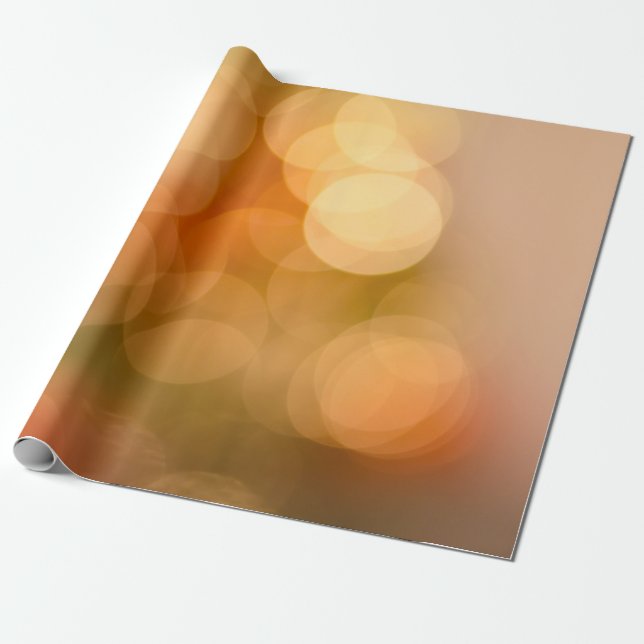 Papel De Presente Luzes laranja (Desenrolado)
