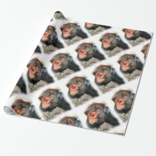 PAPEL DE PRESENTE MACACA DE ARANHA