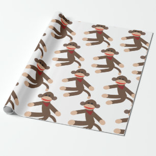 Papel De Presente Macaco da peúga