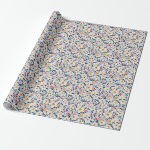 Papel De Presente Maçaneira florescente, padrão de elegância.