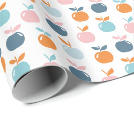 Papel De Presente Maçãs Cuecas em branco
