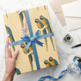 Papel De Presente Macaw Parrots Photo Wrapping Paper